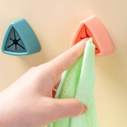 Soporte autoadhesivo de silicona para trapos y toallas