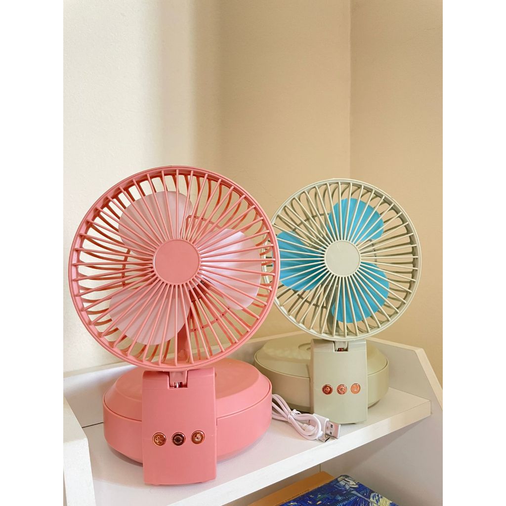 Ventilador Con Luz Recargable