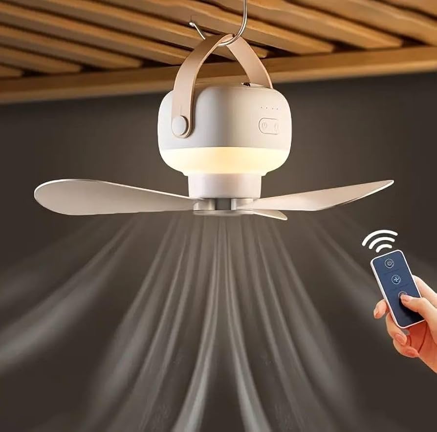 Ventilador De Techo Portátil Y Recargable
