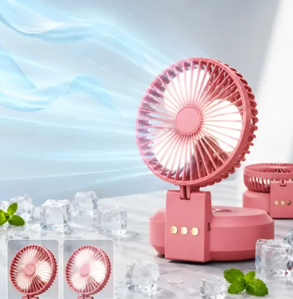 Ventilador Con Luz Recargable