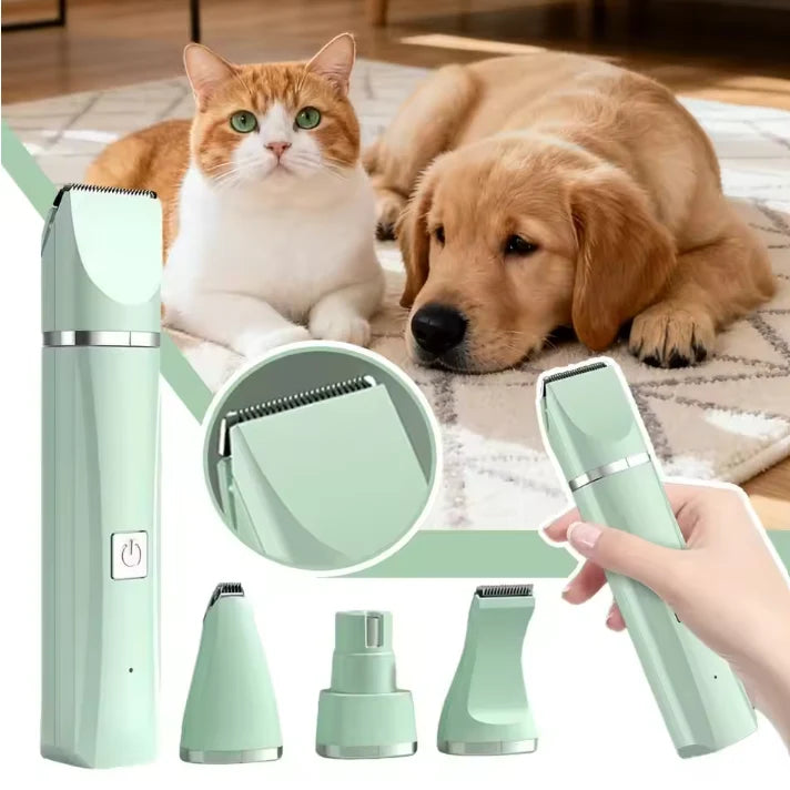 Kit de aseo eléctrico 4 en 1 para mascotas
