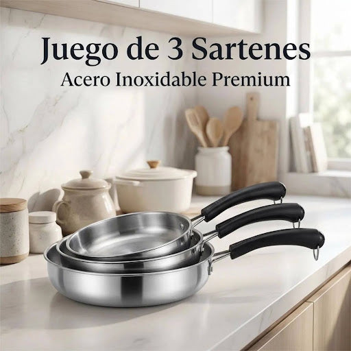 Set 3 sartenes