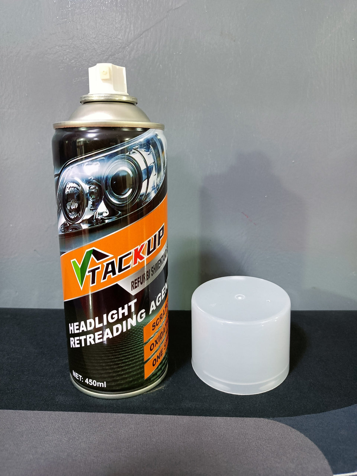 Agente restaurador y pulidor de faros aerosol