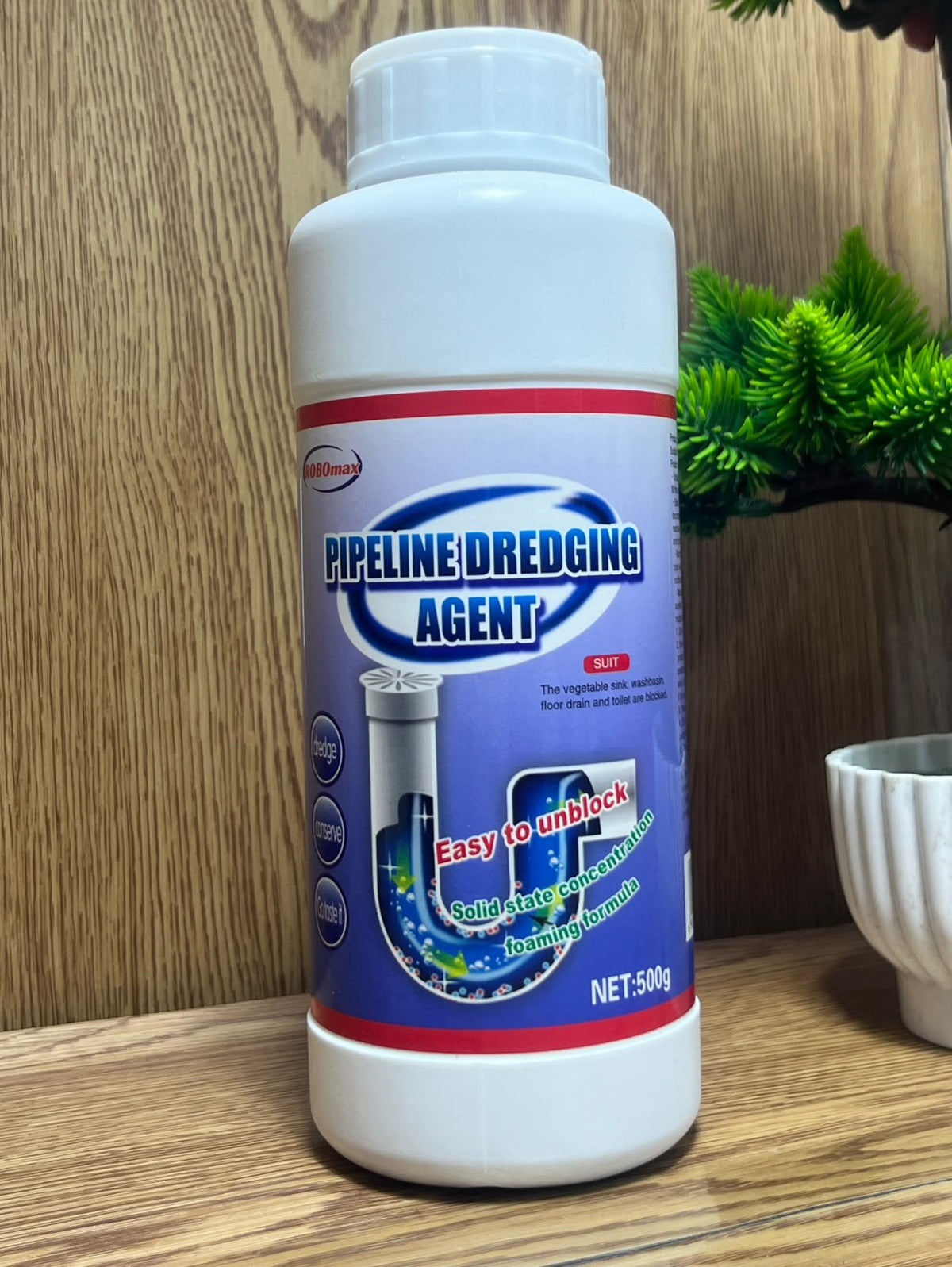 Agente de dragado de tuberías en polvo