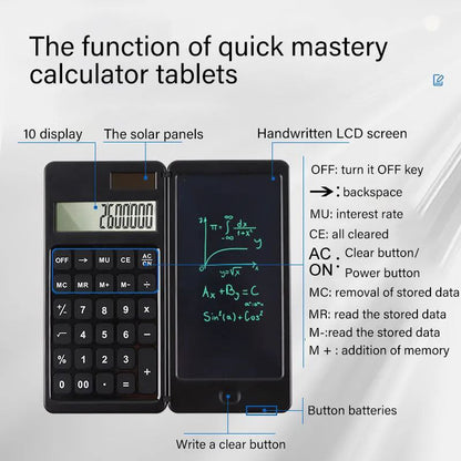 Calculadora con anotador pizarra