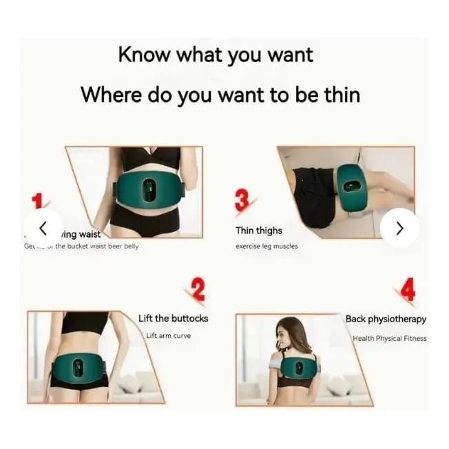 Cinturón masaje eléctrico abdominal