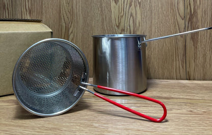 Mini olla de acero inoxidable y freidora