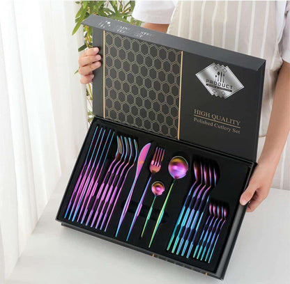Set de cucharas tornasol