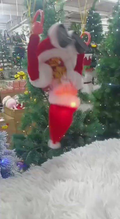 Adorno navideño Santa Claus paracaidas