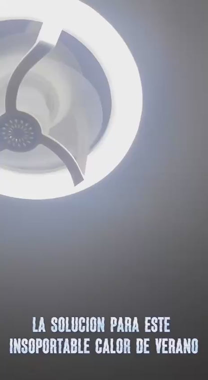 Ventilador Y Ambientador Con Luz Led