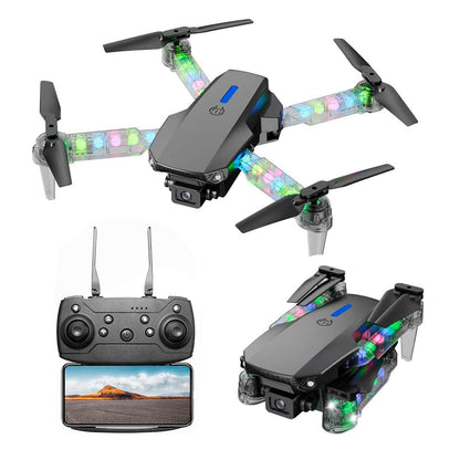 Mini Drone E88D Con Cámara Dual HD Y Luces LED