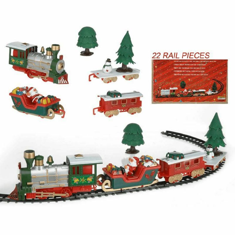 Tren de navidad con pista